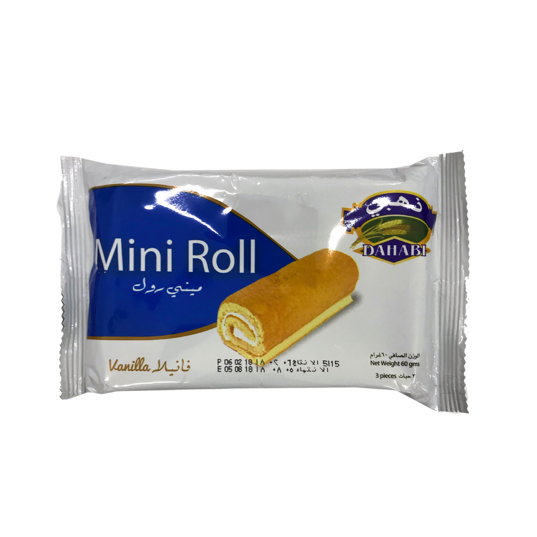 Dahabi Vanilla Mini Roll 60g