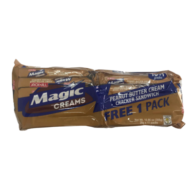 Magic Creams Peanut Butter Cream Cracker Sandwich 28gx10