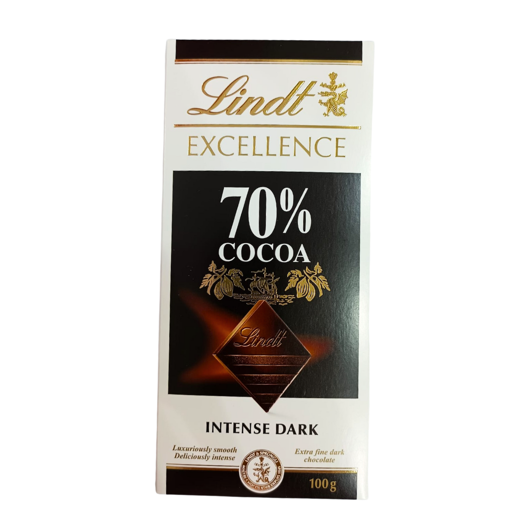 Lindt 70% Cocoa Intense Dark 100g