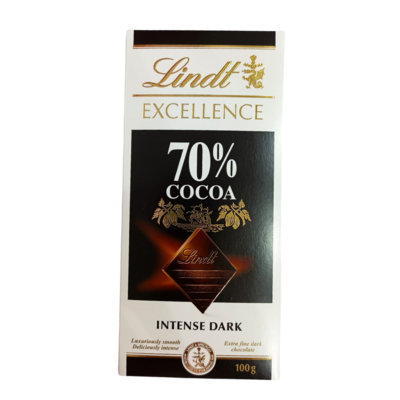 Lindt 70% Cocoa Intense Dark 100g