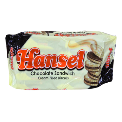 Rebisco Hansel Chocolate Sandwich Cream-filled Biscuits