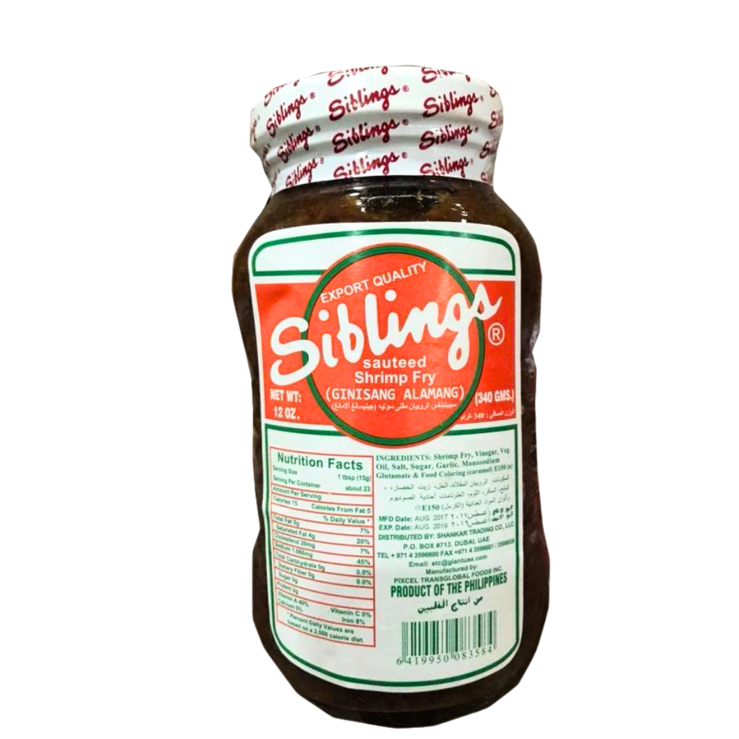 Siblings Sauteed Shrimp Fry (Ginisang Alamang) 340g