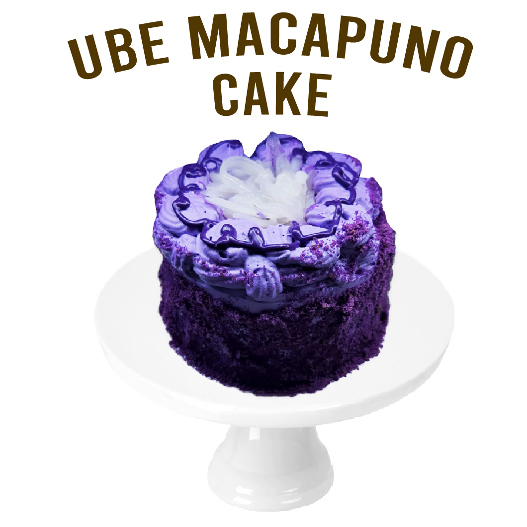 Ube Macapuno Leche Flan Cake (Bento) (Approx 4 Inch)