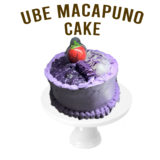 Ube Macapuno Cake (Bento)  (Approx 4 Inch)