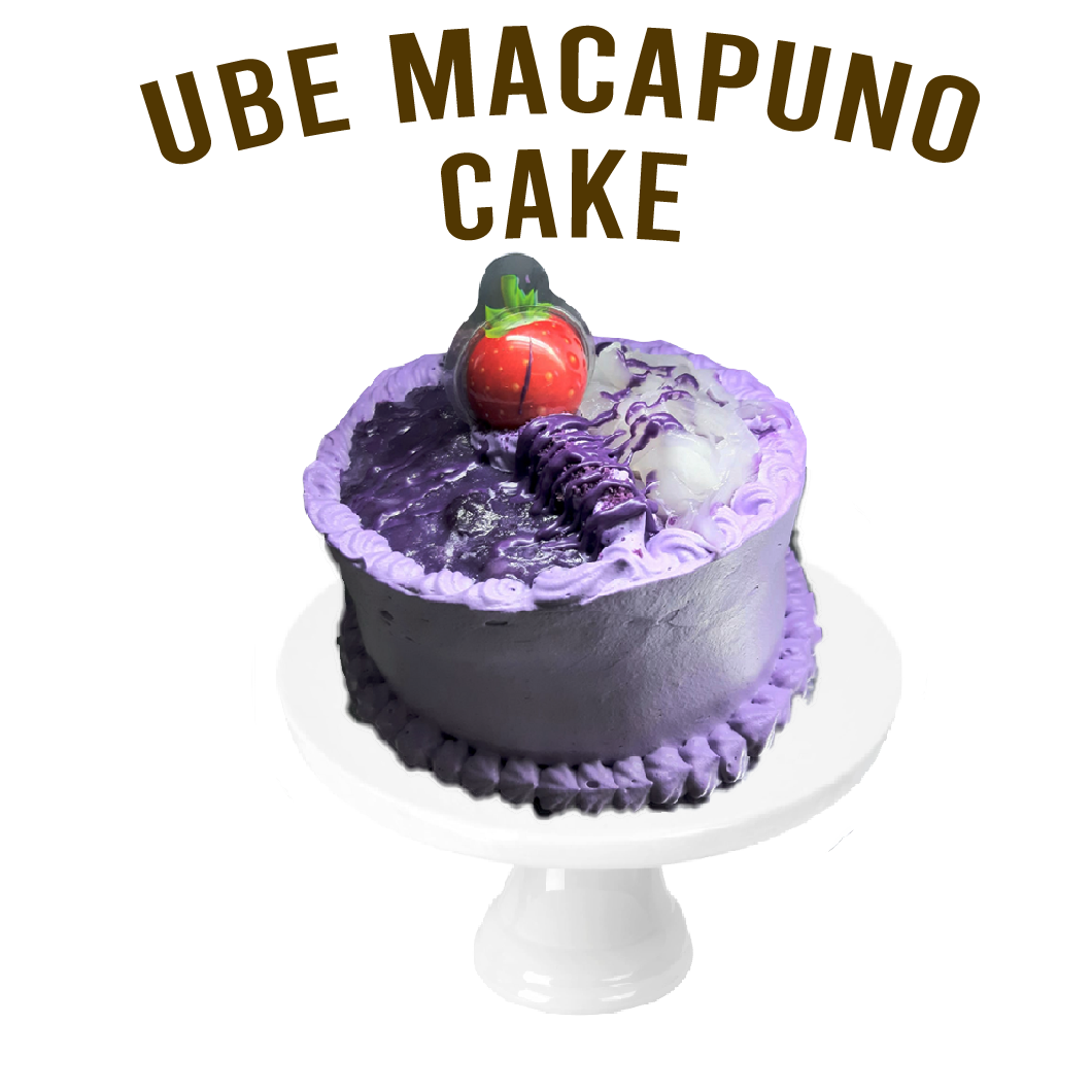 Ube Macapuno Cake (Bento) (Approx 4 Inch)