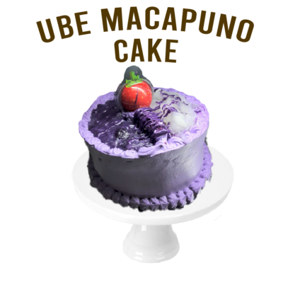 Ube Macapuno Cake (Bento) (Approx 4 Inch)