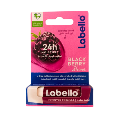 Labello Black Cherry Shine Lip Balm (Vegan) 4.8g