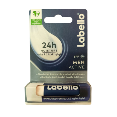 Labello Men Active SPF 15 Lip Balm (Vegan) 4.8g
