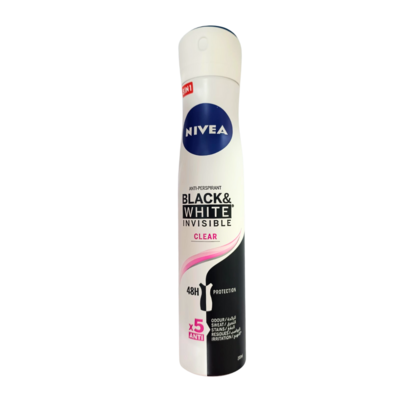 Nivea Black & White Clear Deodorant Spray 200ml