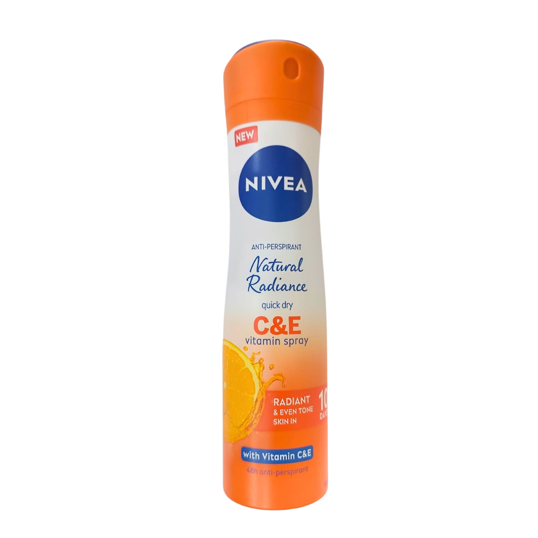 Nivea Natural Radiance C &amp; E Vitamin Deodorant Spray 150ml
