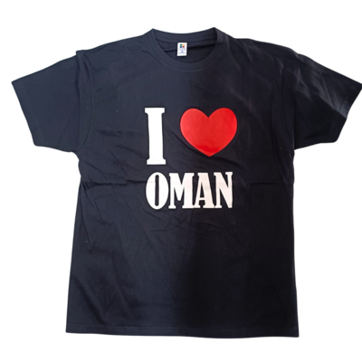 Tshirt - I Love Oman (Black)
