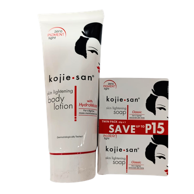 Promo - Kojie San Body Lotion + 2 Soap