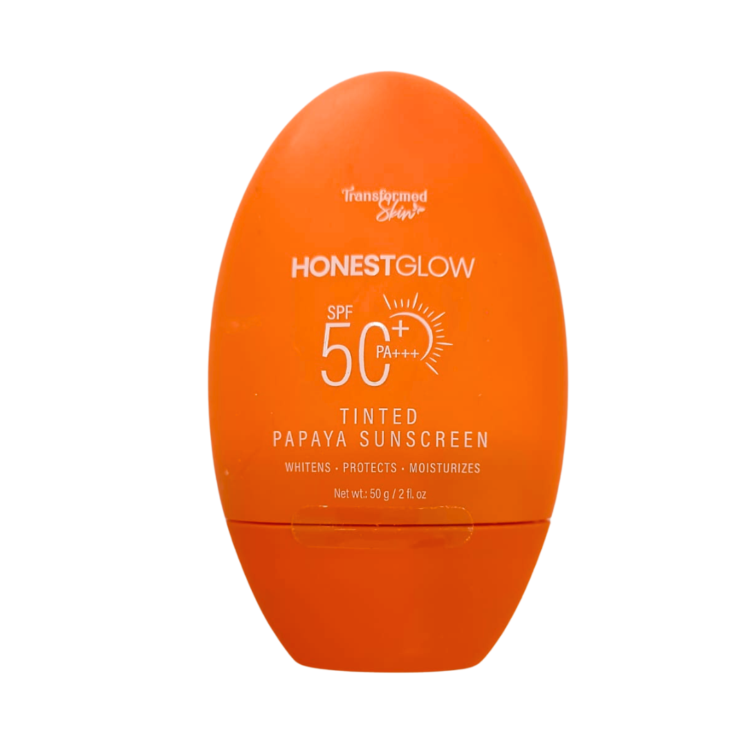 Honest Glow Tinted Papaya Sunscreen (50 SPF) 50g