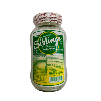 Siblings Sweet Coconut Sport (macapuno) 340g