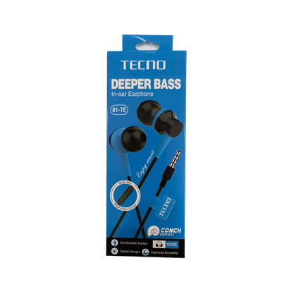 Tecno Deeper Bass Earphone