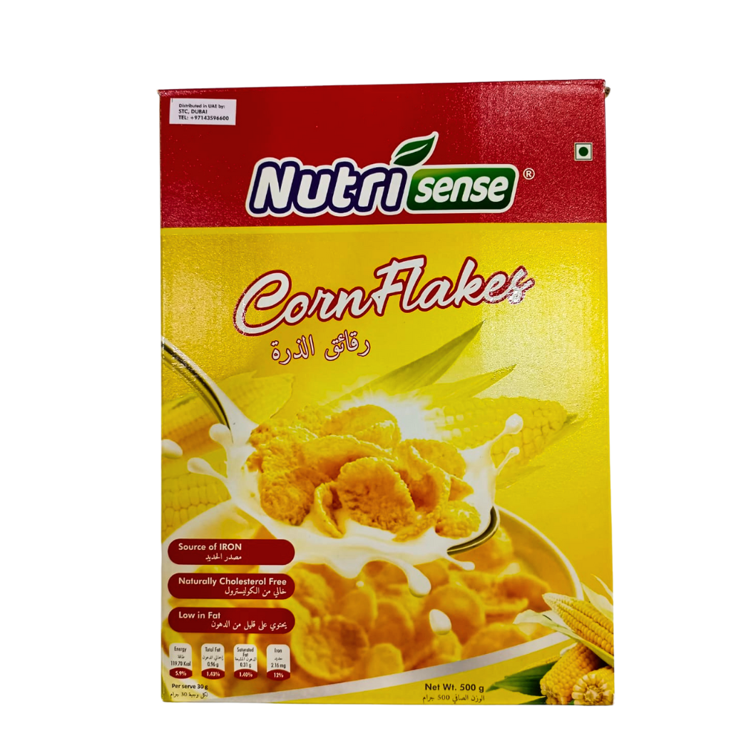 NUTRISENSE CORN FLAKES 500GM