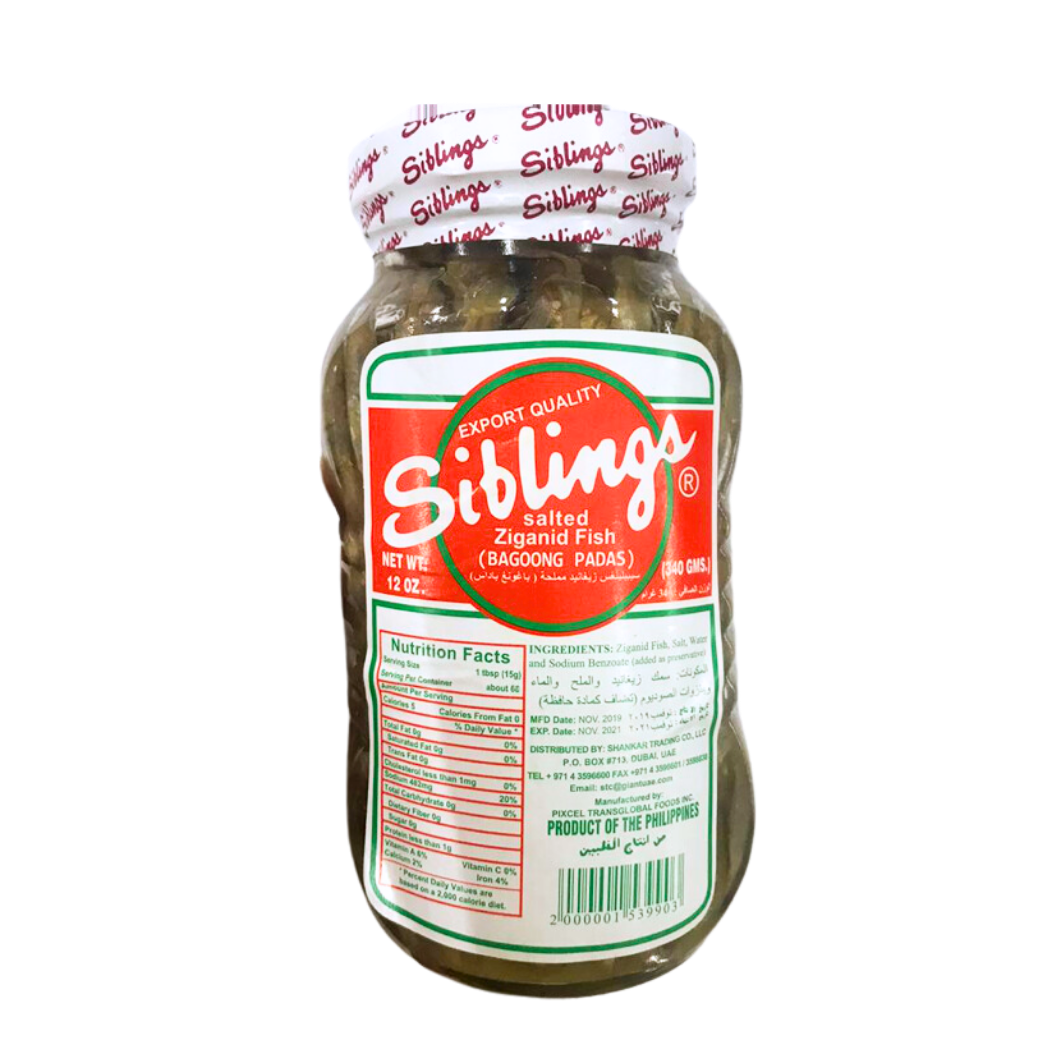 Siblings Salted Ziganid Fish (Bagoong Padas) 340g