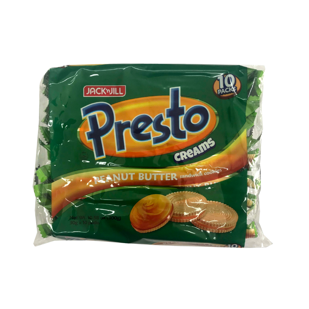 Jack n Jill Presto Creams Peanut Butter 30gx10