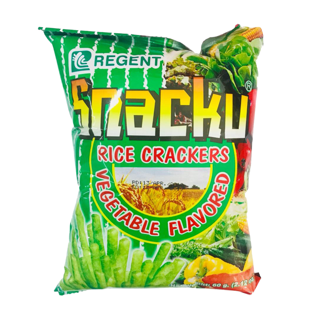 Regent Snacku Rice Crackers Vegetable Flavour 60g