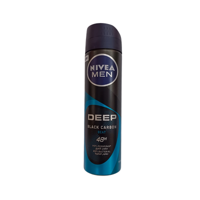 Nivea Men Deep Black Carbon Deodorant Spray (Beat) 150ml