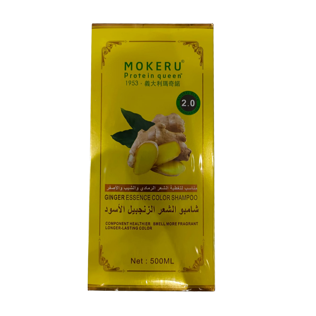 Mokeru Ginger Essence Color Shampoo 500ml (Natural Black 2.0)