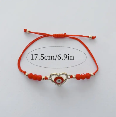 Bracelet - Evil Eye - Red