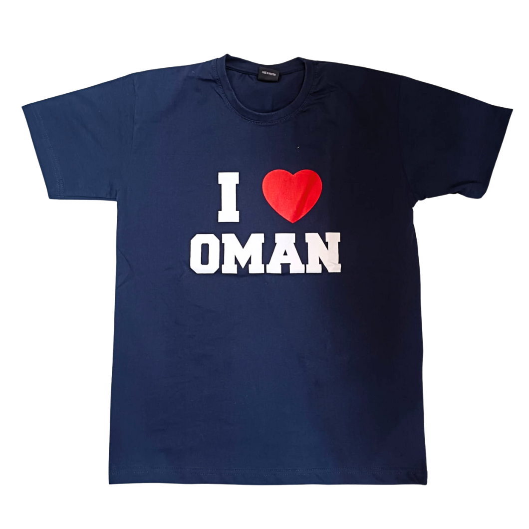 I love Oman Tshirt - Dark Blue