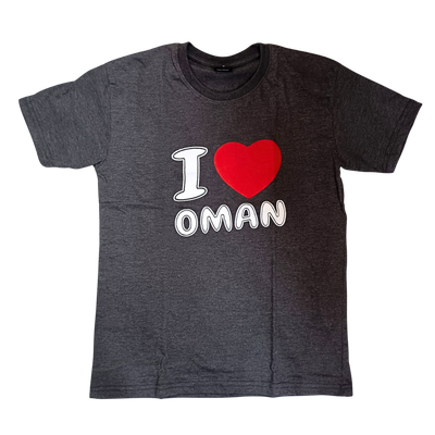 I love Oman Tshirt - Gray