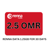 Renna Recharge 2.5 Rials (with data)