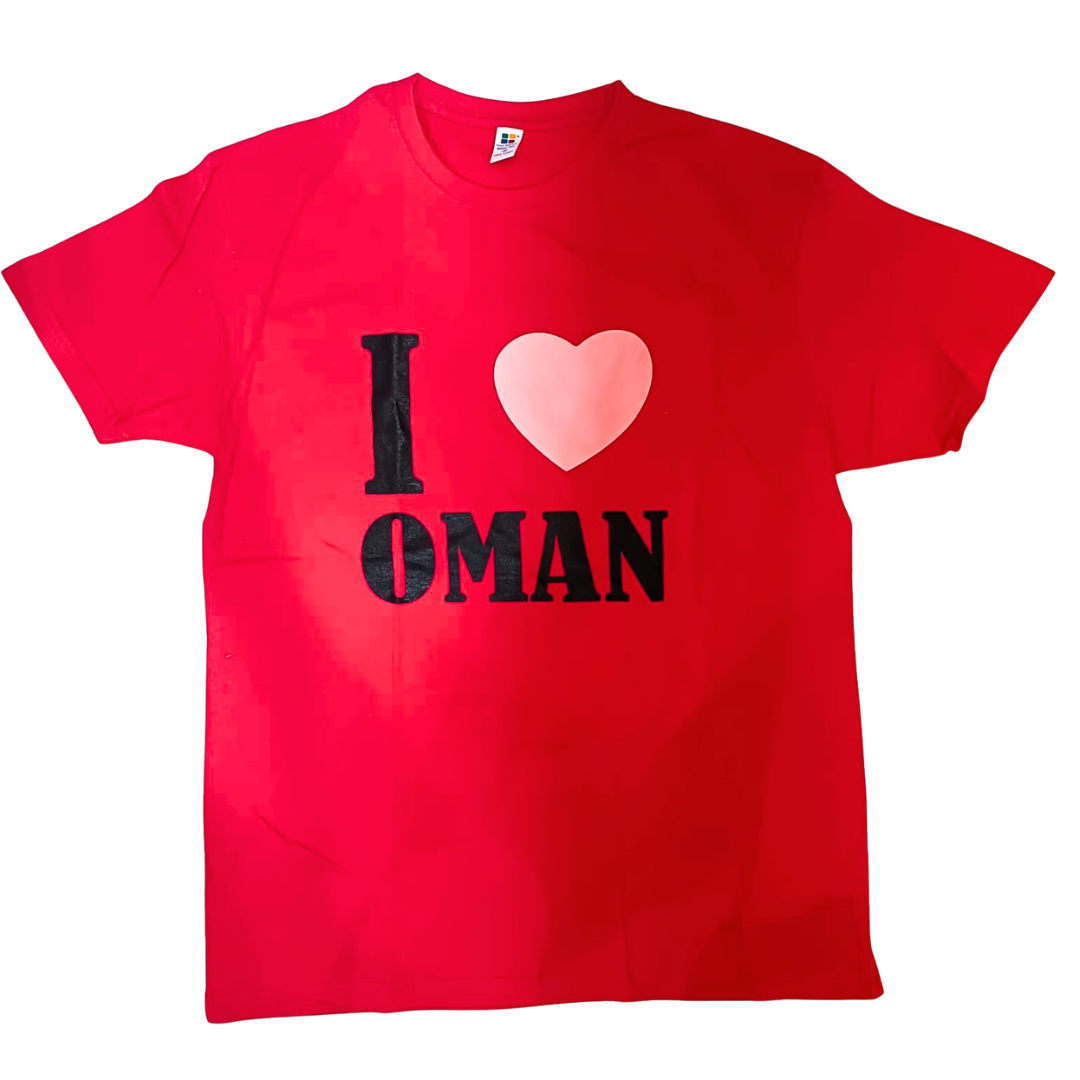I love Oman Tshirt - Red