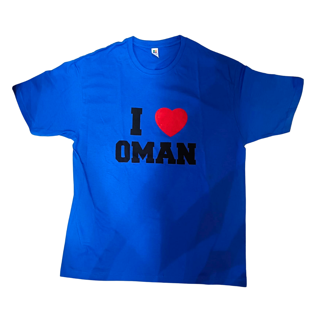 I love Oman Tshirt - Blue
