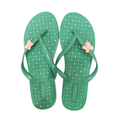 Slippers - Polka Green