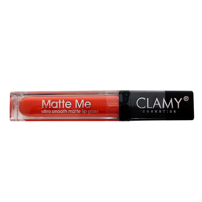 Clamy Cosmetics Matte Me Lip Gloss - Orange Red #23