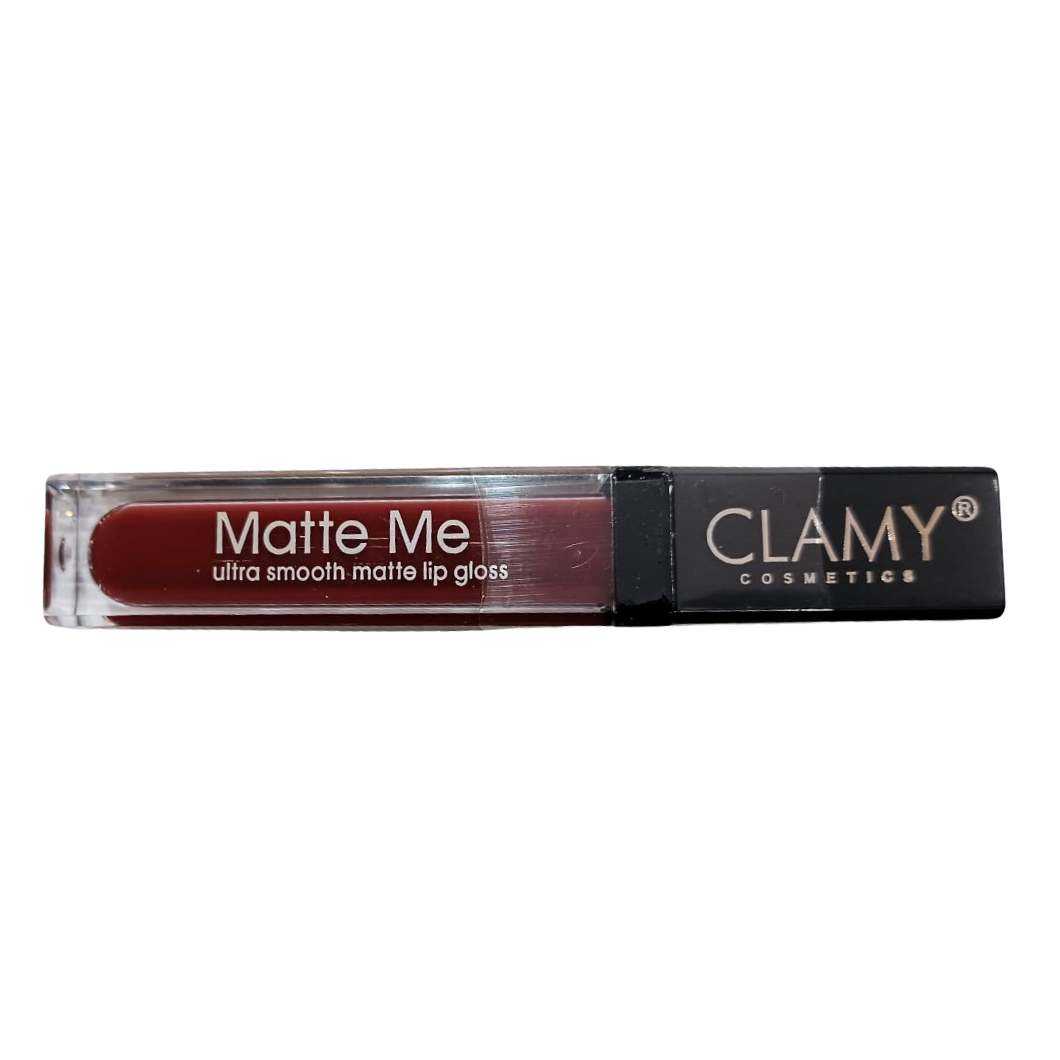 Clamy Cosmetics Matte Me Lip Gloss - Red Brown 44