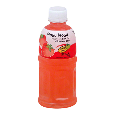 Mogu Mogu Strawberry Flavored Drink with Nata De coco