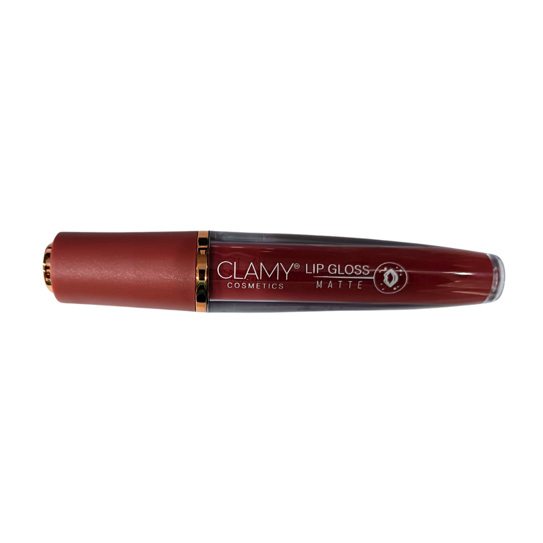 Clamy Cosmetics - Lip Gloss Matte (Red Brown)