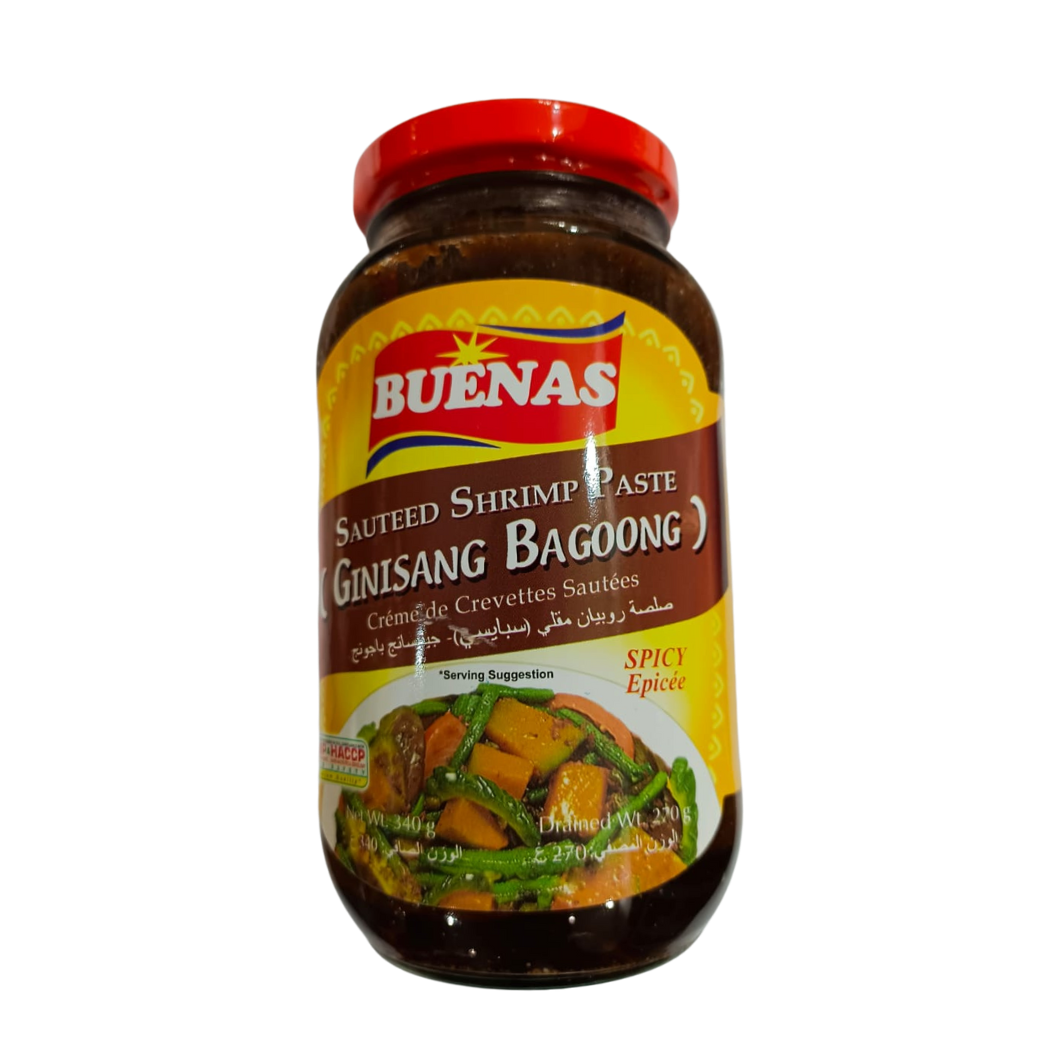 Buenas Salted Shrimp Paste Ginisang Bagoong (Spicy) 340g