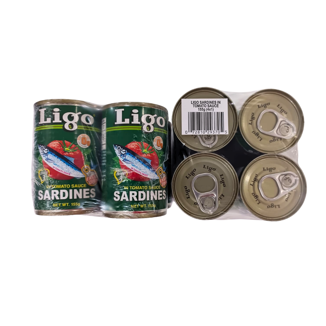 Ligo Sardines in Tomato Sauce x4 (green)