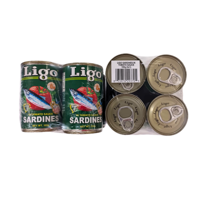 Ligo Sardines in Tomato Sauce x4 (green)
