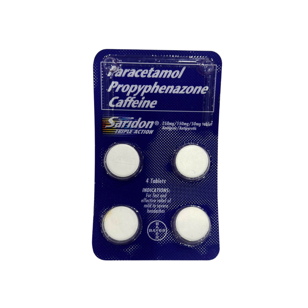 Saridon Paracetamol 4 Tablets