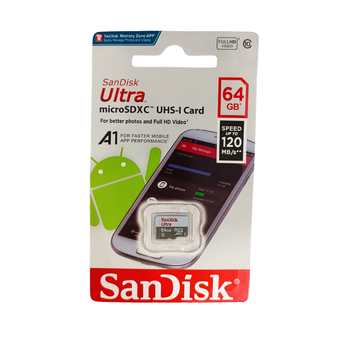 San Disk Miscro Sd Memory Card 64GB