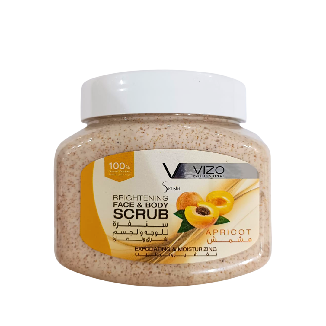 Vizo Brightening Face &amp; Body Scrub Apricot 500ml