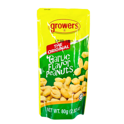 Growers Garlic Flavor Peanuts 80g