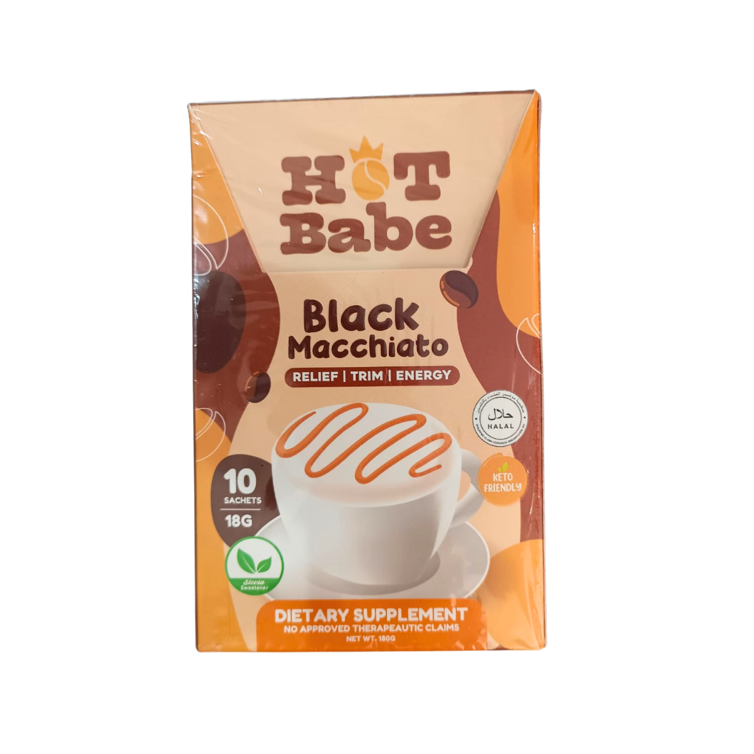 Hot Babe Black Macchiato 10 Sachets 180g