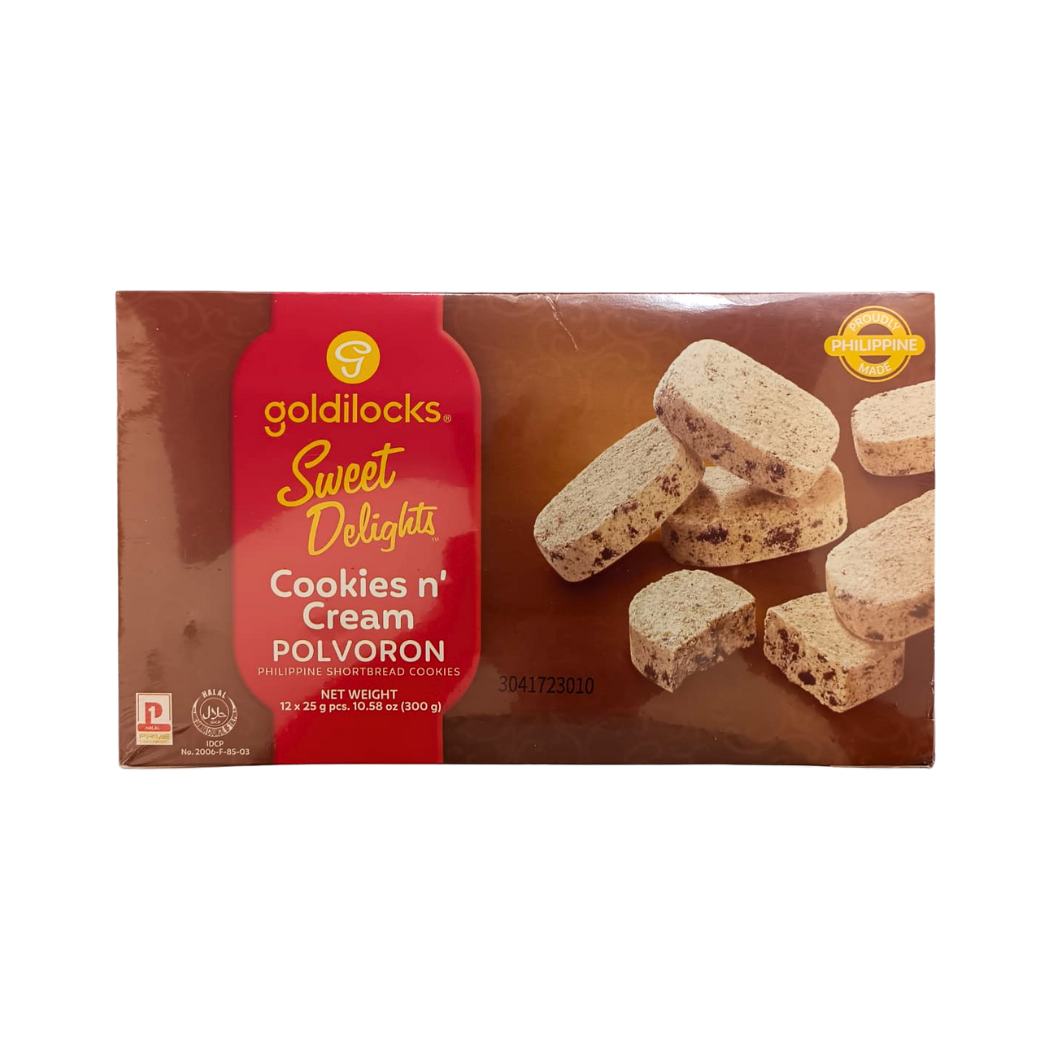 Goldilocks Sweet Delight Cookies n Cream Polvoron 12x25g