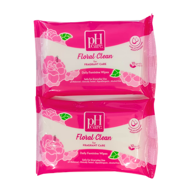 PROMO - Ph Care Feminine Wipes Floral Clean x2