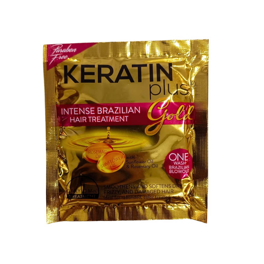 Keratin Gold Brazilian Hair Treatment (1pc) 20g