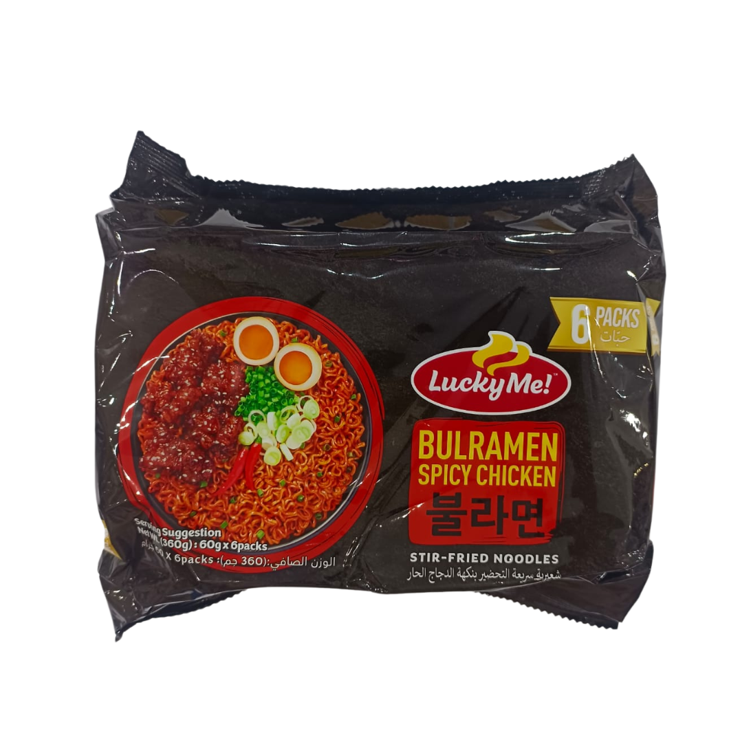 Lucky Me Bulramen Spicy Chicken (6pc)