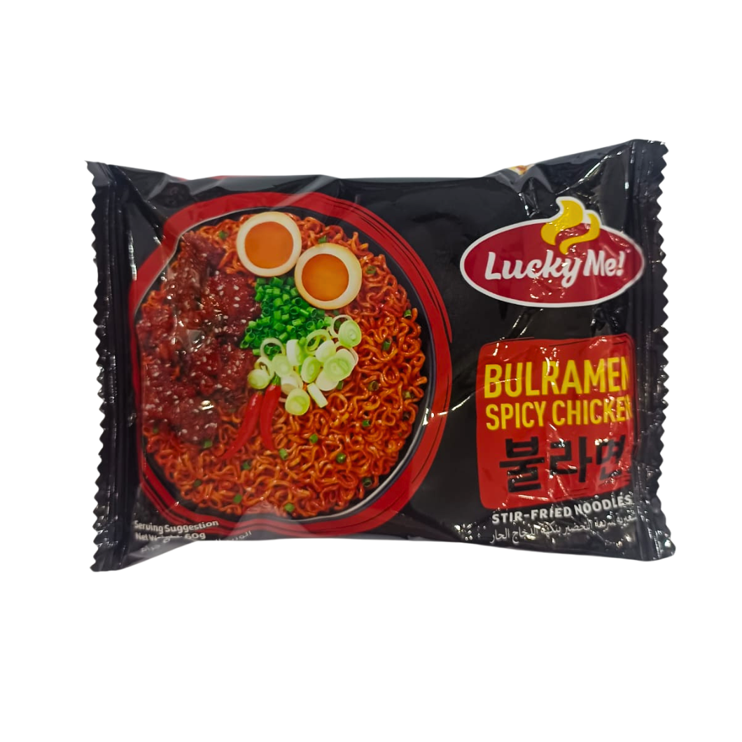 Lucky Me Bulramen Spicy Chicken per pc