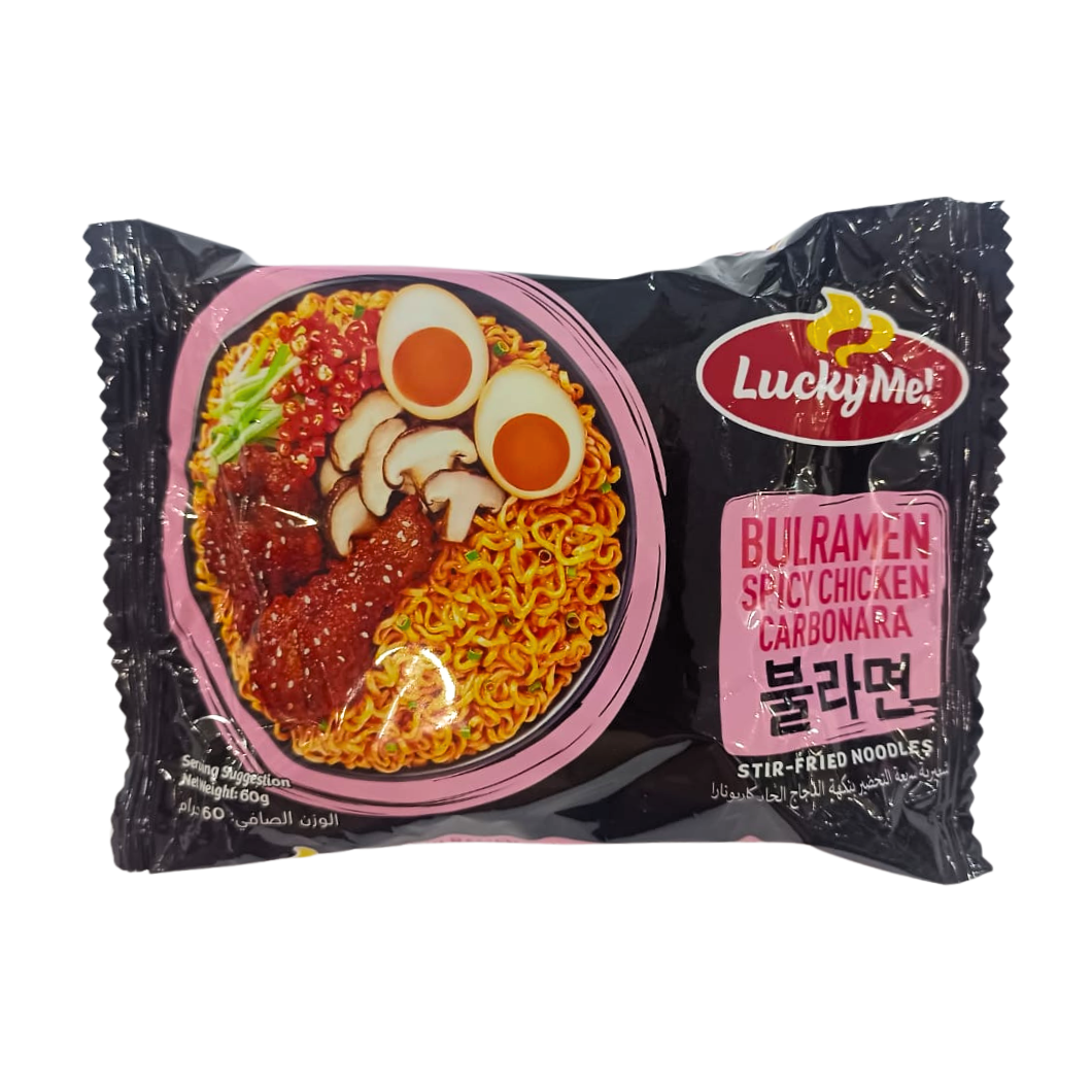 Lucky Me Bulramen Spicy Chicken Carbonara per pc